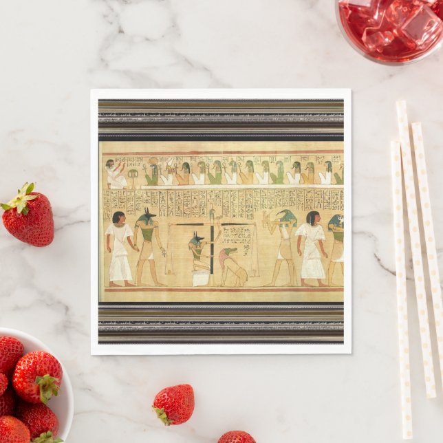 Pappersservett egypten-hieroglyfer (Insitu)