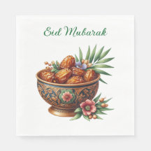 Pappersservett-Eid Mubarak Dukning