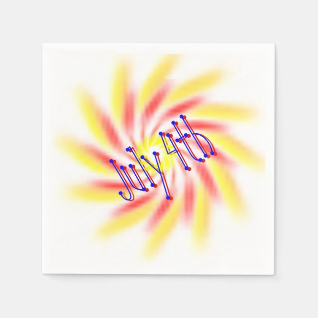 Pappersservett - Eldsnurror fyrverkerier (Framsidan)