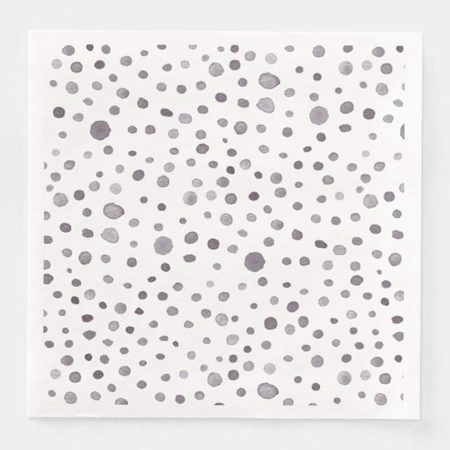 Pappersservett Fig Confetti Watercolor Dots (Framsida)