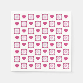 Pappersservett för Alla hjärtans dag