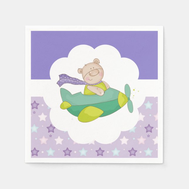 Pappersservett för Baby Nalle (Framsidan)