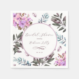 Pappersservett för Blommigt av elegant