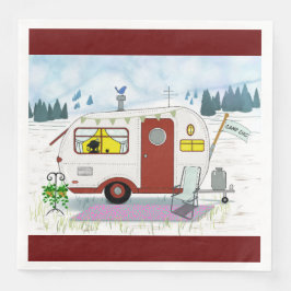 Pappersservett för Camp Chic