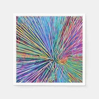 Pappersservett för färg med ljus och funky