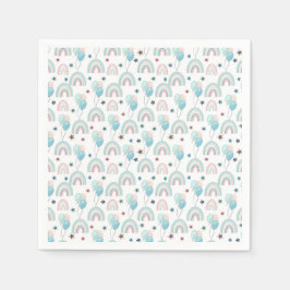 Pappersservett för första födelsedag.