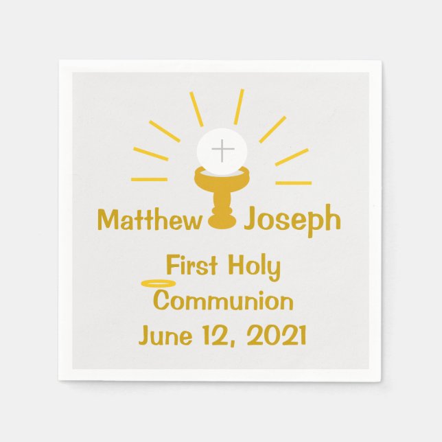 Pappersservett för första Heligan av personlig (Framsidan)