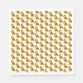 Pappersservett för leende bin Babydusch