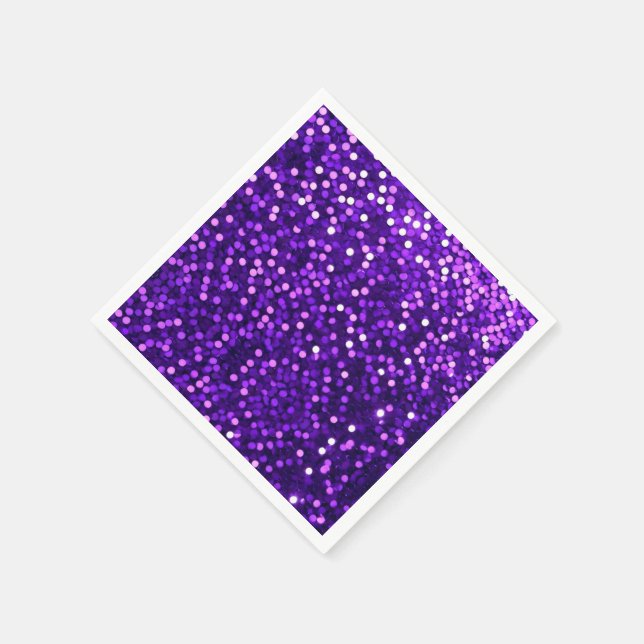 Pappersservett för lila Sequin-sökning (Hörn)