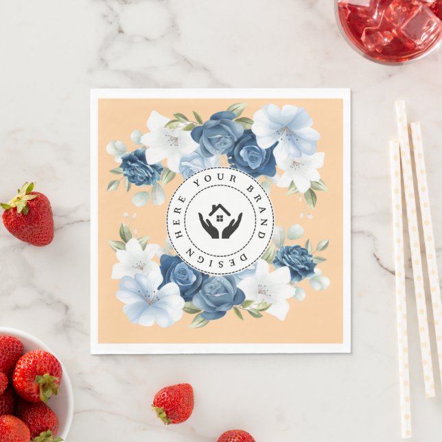 Pappersservett för Logotyp av Anpassningsbar med e (Insitu)