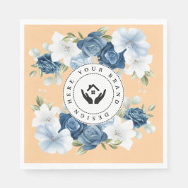 Pappersservett för Logotyp av Anpassningsbar med e