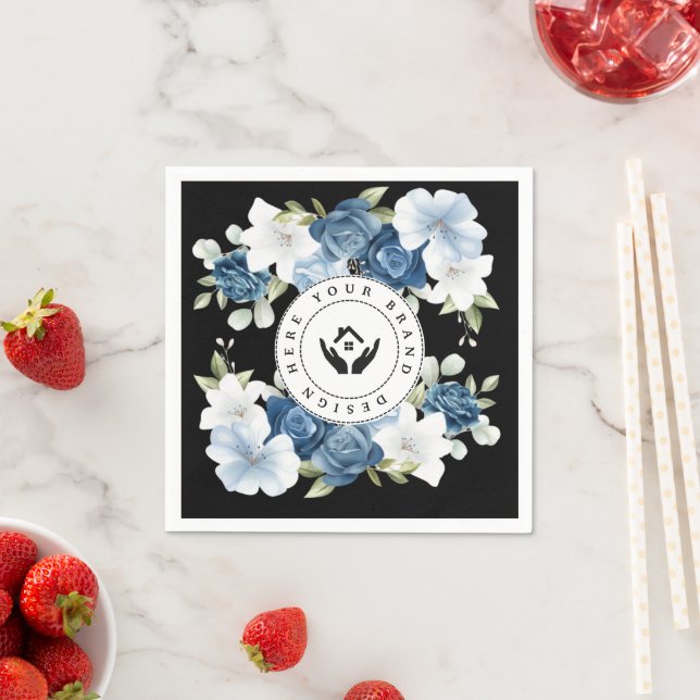 Pappersservett för Logotyp av Anpassningsbar med e (Insitu)