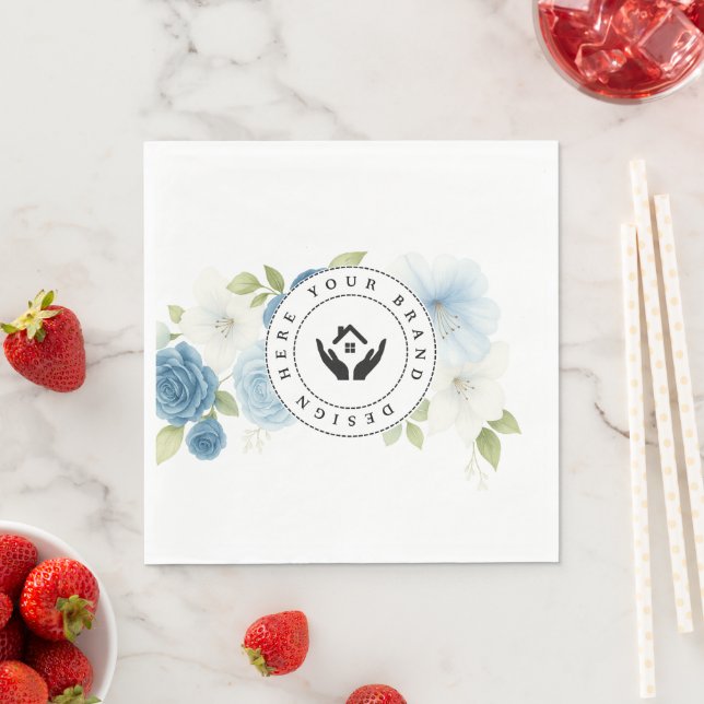 Pappersservett för Logotyp av Anpassningsbar med e (Insitu)