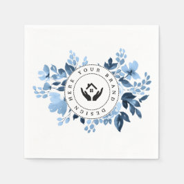 Pappersservett för Logotyp av Anpassningsbar med e