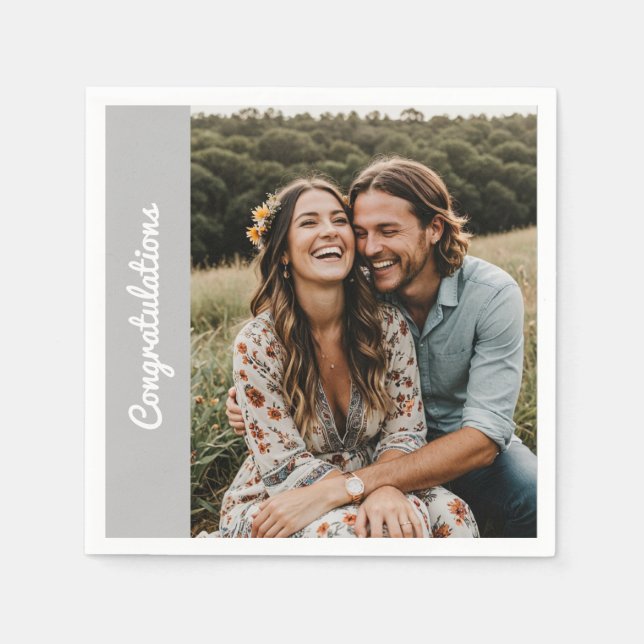 Pappersservett för personlig förlovning för anpass (Framsidan)