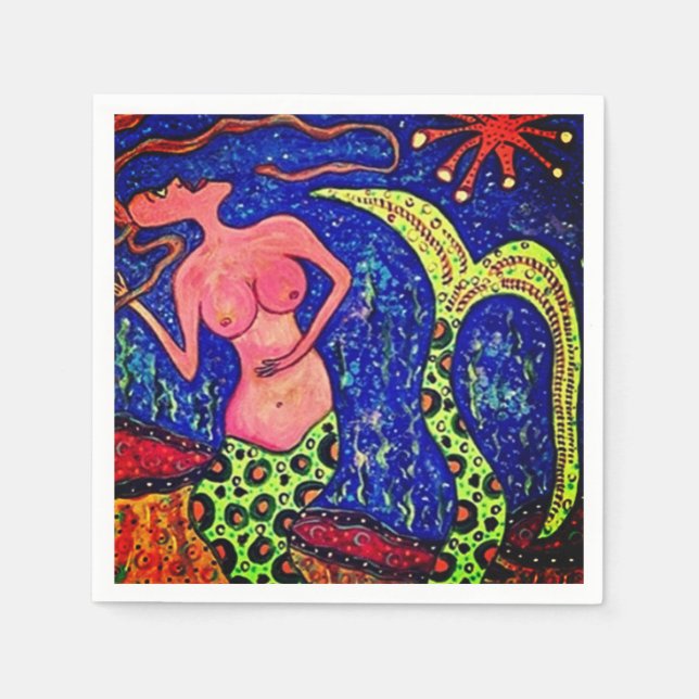 Pappersservett för sjöjungfru (Framsidan)