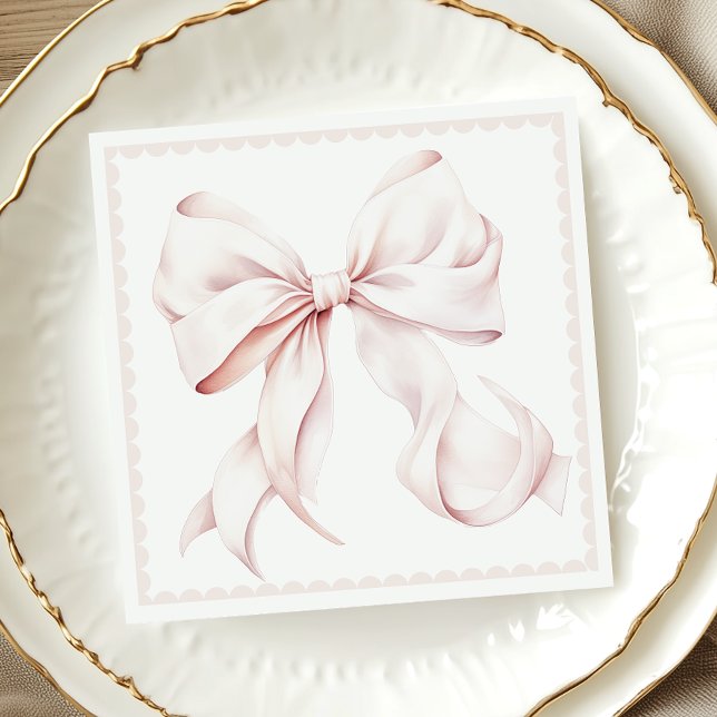 Pappersservett för uppringd Rosa Bow (Skapare uppladdad)