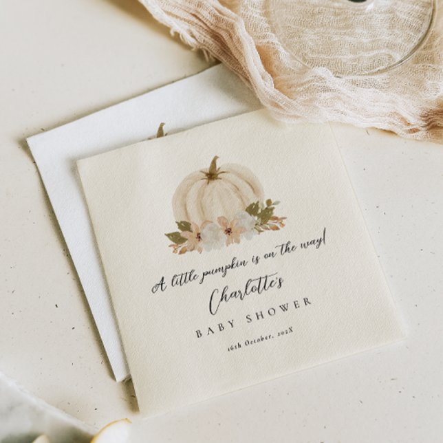 Pappersservett för vattenfärg Little Pumpkin Baby  (Skapare uppladdad)