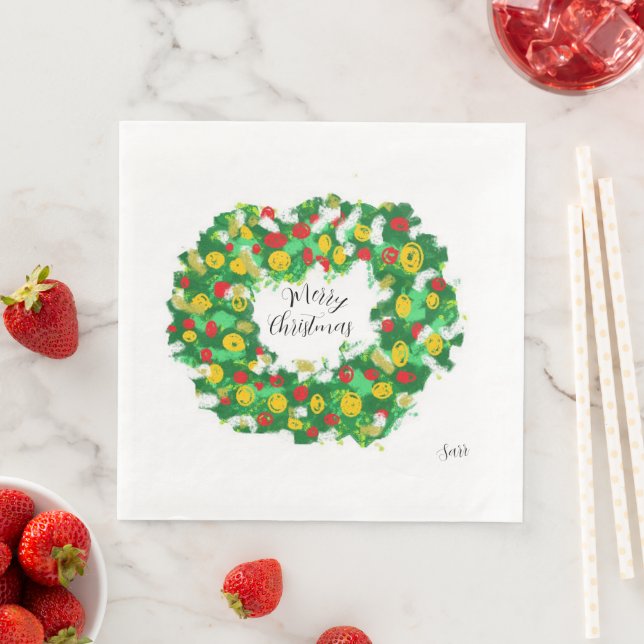 Pappersservett: God jul Pappersservett (Insitu)