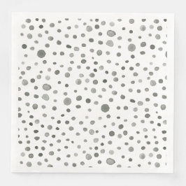 Pappersservett gräs Confetti Watercolor Dots