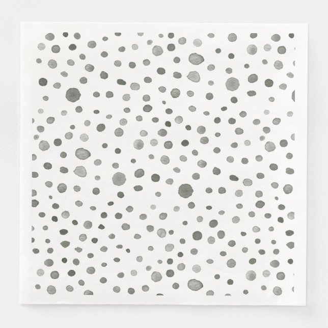 Pappersservett gräs Confetti Watercolor Dots (Framsida)