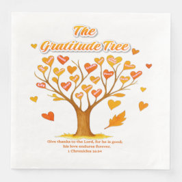 Pappersservett "Gratitude Träd"