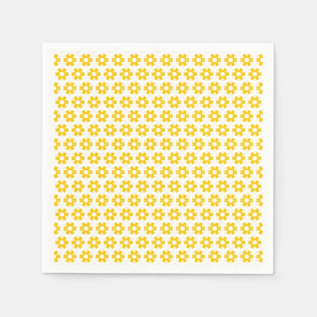 Pappersservett - Gult Florets (Framsidan)
