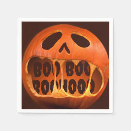 Pappersservett Halloween-fest skrik pumpa