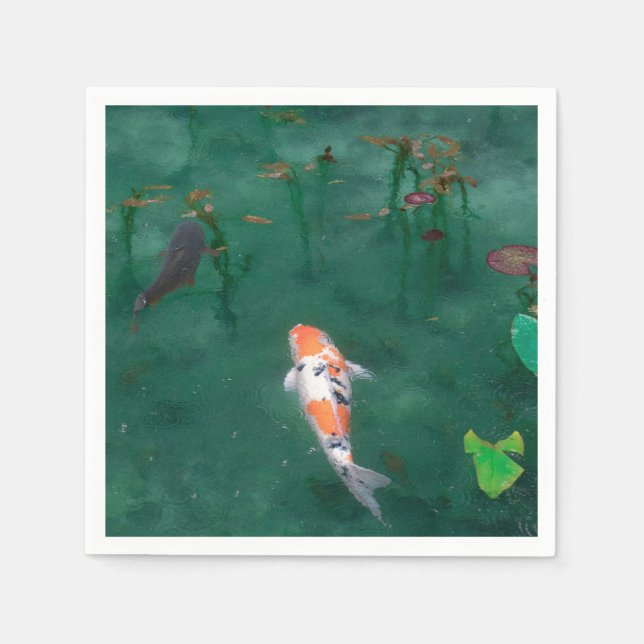 PAPPERSSERVETT: JAPANESE PAINING : KOI PAPPERSSERVETT (Framsidan)