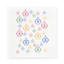 Pappersservett - Julgransdekorationer