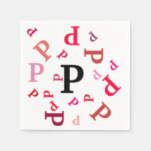 Pappersservett - Jumed Brev på och Pinks