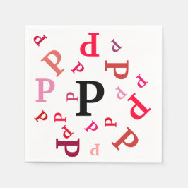 Pappersservett - Jumed Brev på och Pinks