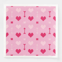 Pappersservett kärlek-pilar och Blommar