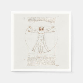 PAPPERSSERVETT: LEONARDO DA VINCI: VITRUVIAN MAN PAPPERSSERVETT