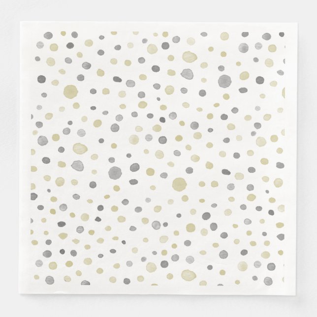 Pappersservett Lottie Confetti Watercolor Dots (Framsida)