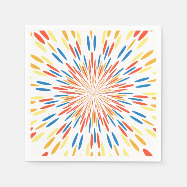 Pappersservett med abstrakt design (Framsidan)