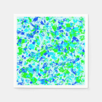 Pappersservett med ljusa färgfläckar för multifärg