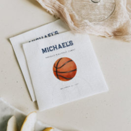 Pappersservett Modern Basketball Birthday