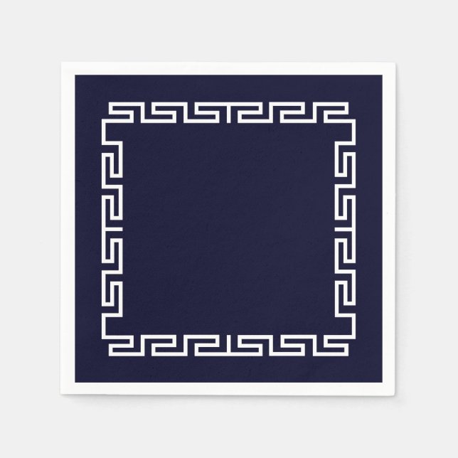 Pappersservett "Mykonos" (Framsidan)