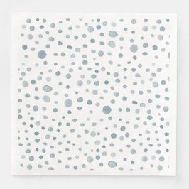 Pappersservett Peacock Confetti Watercolor Dots
