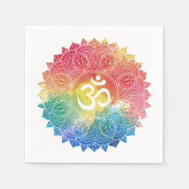 PAPPERSSERVETT: RAINBOW MANDALA PAPPERSSERVETT
