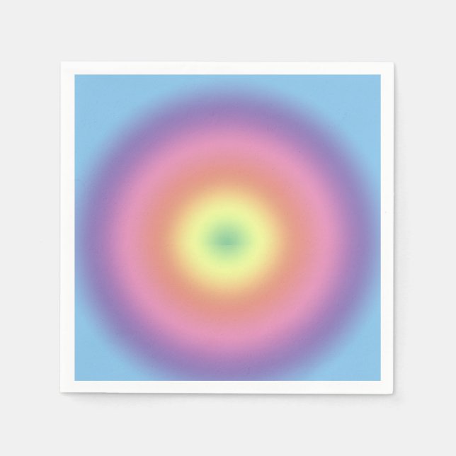 Pappersservett - regnbågscirkel (Framsidan)