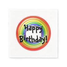 Pappersservett - Ringar i primärt Färg