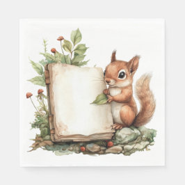 Pappersservett Rustic Autumn Shower Napkins