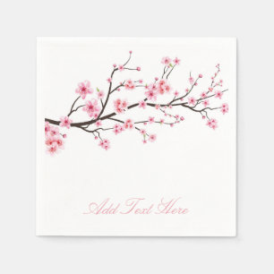PAPPERSSERVETT: SAKURA-BLOMMAR PAPPERSSERVETT