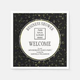 Pappersservett snyggt Black Business SHOWER