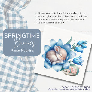 Pappersservett "Springtime Bunnies"