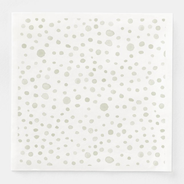 Pappersservett Tea Confetti Watercolor Dots (Framsida)