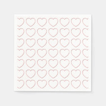 Pappersservett - Trådbundna hörn på rader