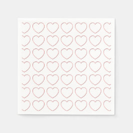 Pappersservett - Trådbundna hörn på rader